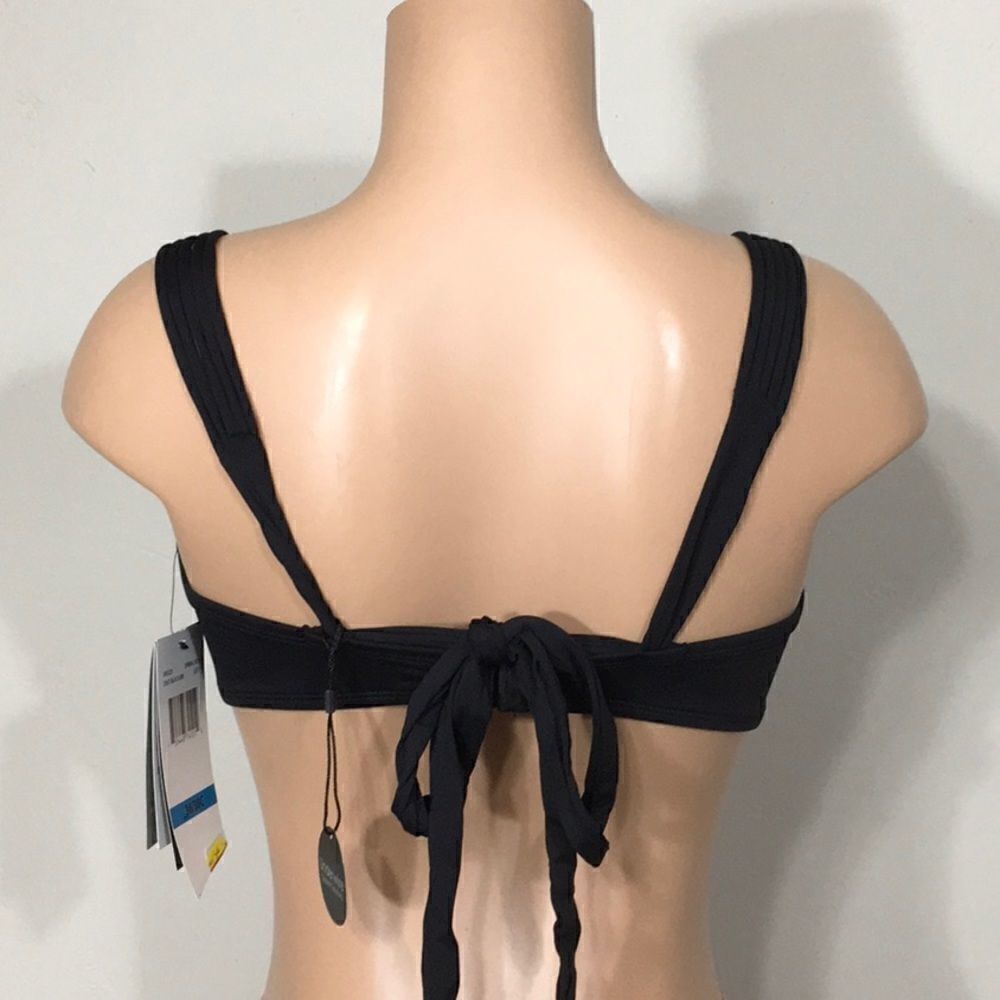 New. COCO REEF adjustable multi-way black Strappy bikini top. 32/34-C - Picture 9 of 13